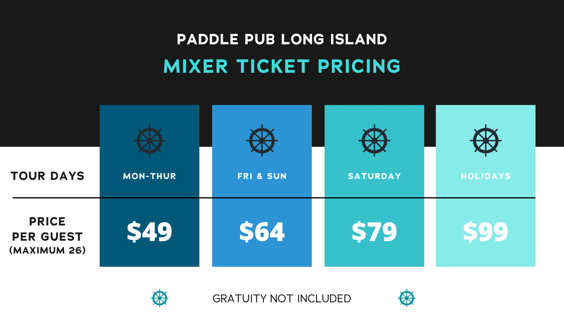 Public Tour Pricing